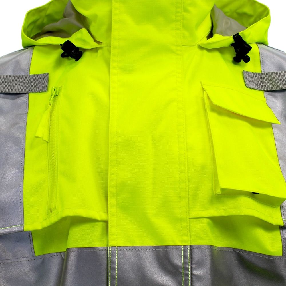 HIVIS HEAVY-DUTY RIPSTOP RAIN JACKET