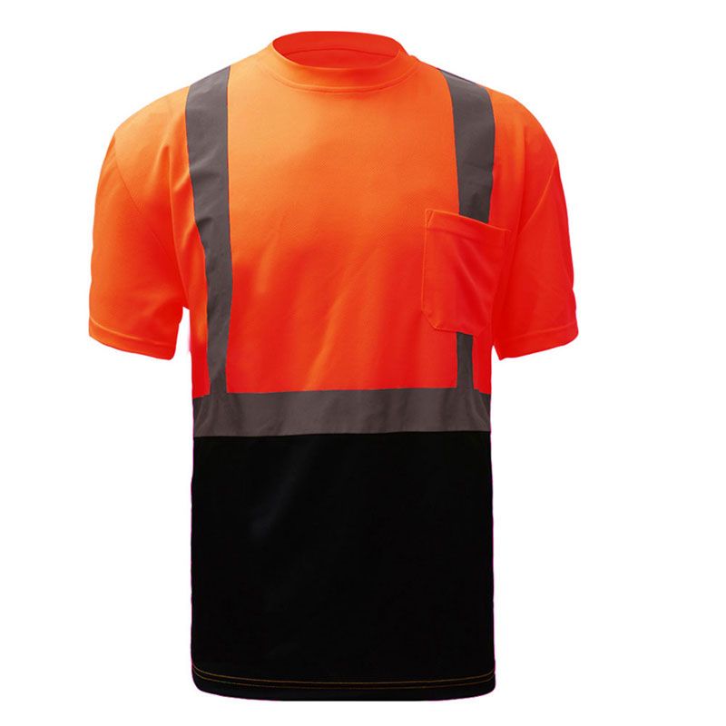 HIVIS BLACK BOTTOM SAFETY T-SHIRT