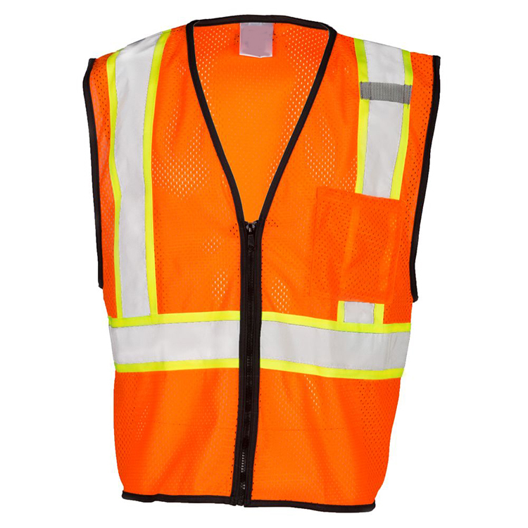 Economy Contrasting Mesh Safety Vest